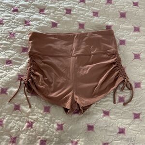 Love Tree Mauve Light Pink Workout Shorts/ Loungewear w/ Ruching